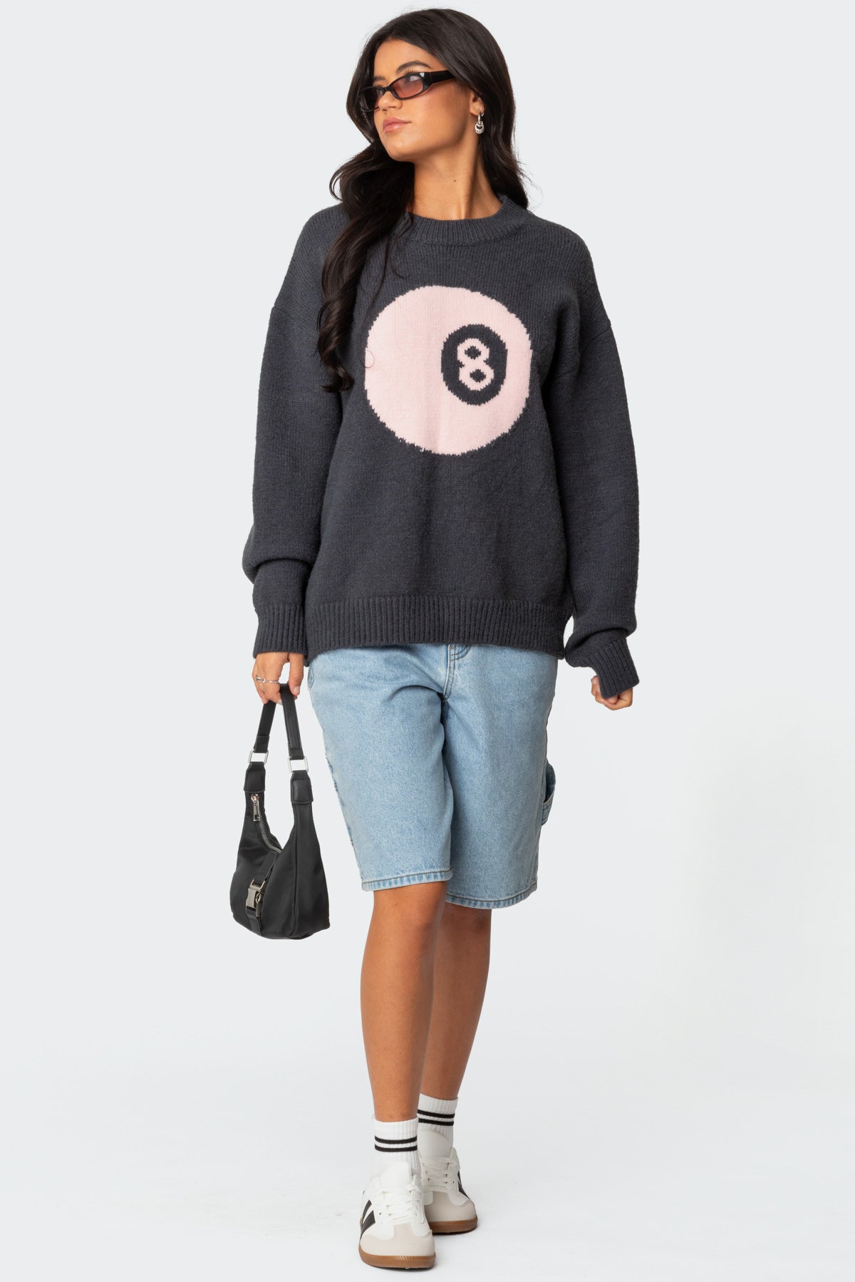 Magic 8 Oversized Chunky Knit Sweater - Image 2
