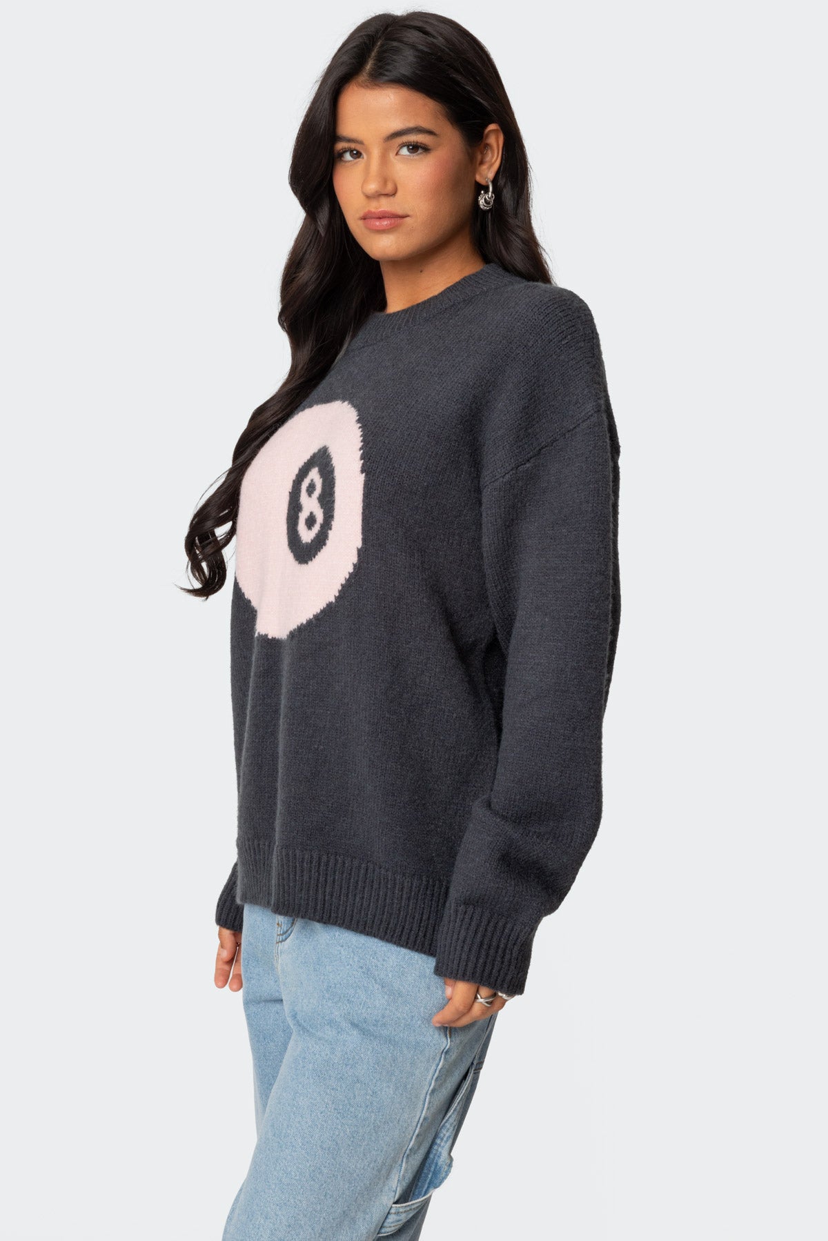 Magic 8 Oversized Chunky Knit Sweater - Image 3
