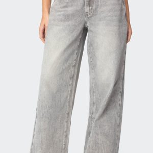 Magda Low Rise Acid Wash Jeans