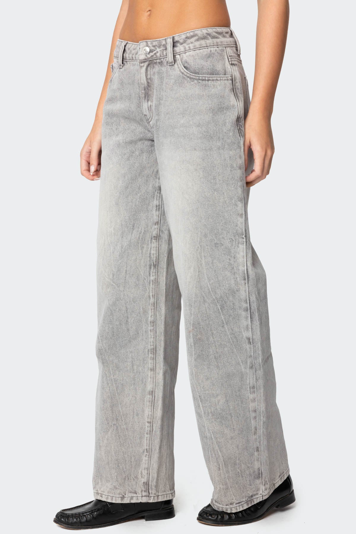 Magda Low Rise Acid Wash Jeans - Image 3