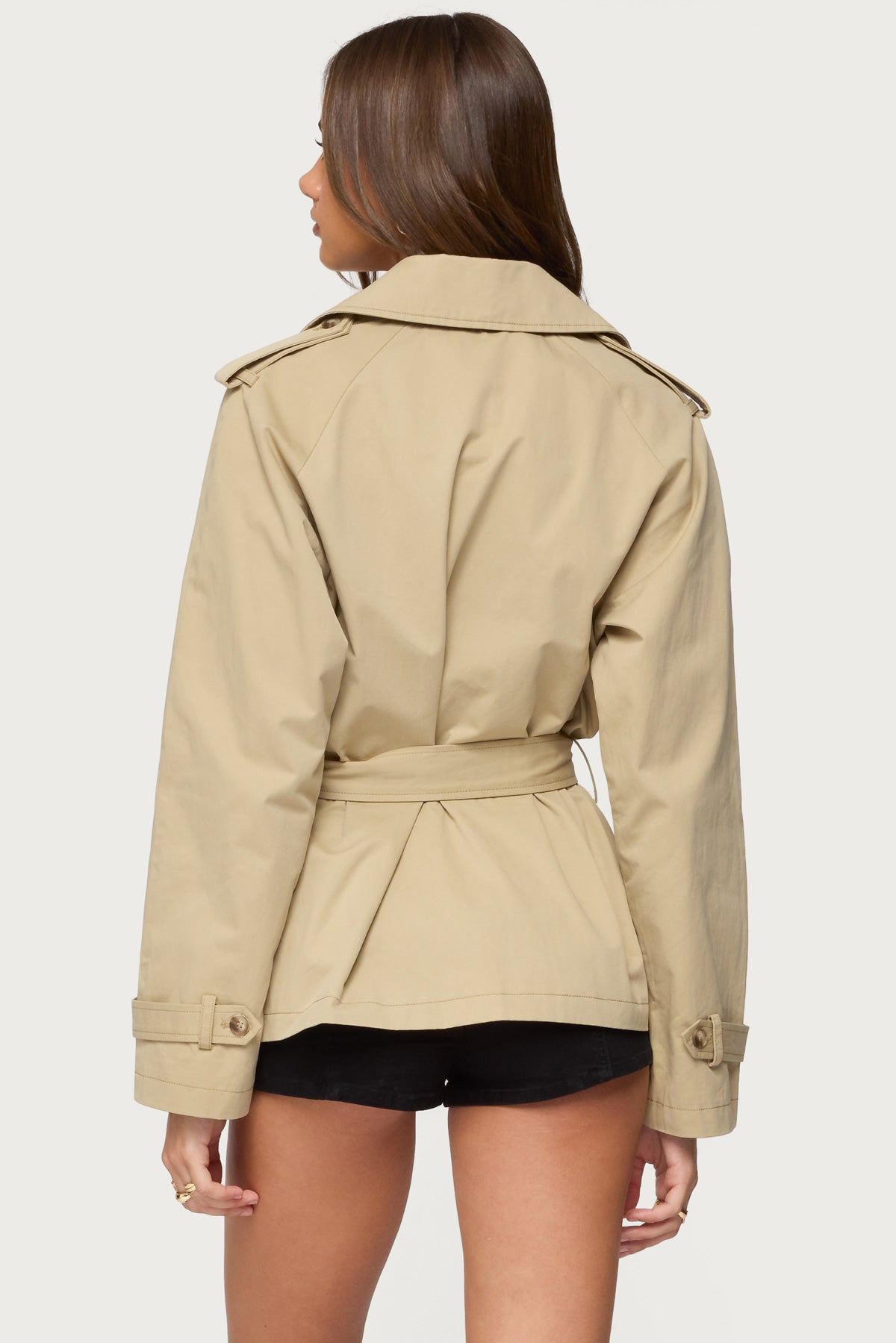 Tobie Raglan Trench Jacket - Image 6