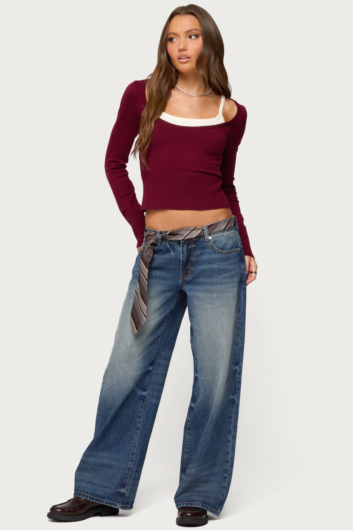 Raelynn Washed Low Rise Jeans