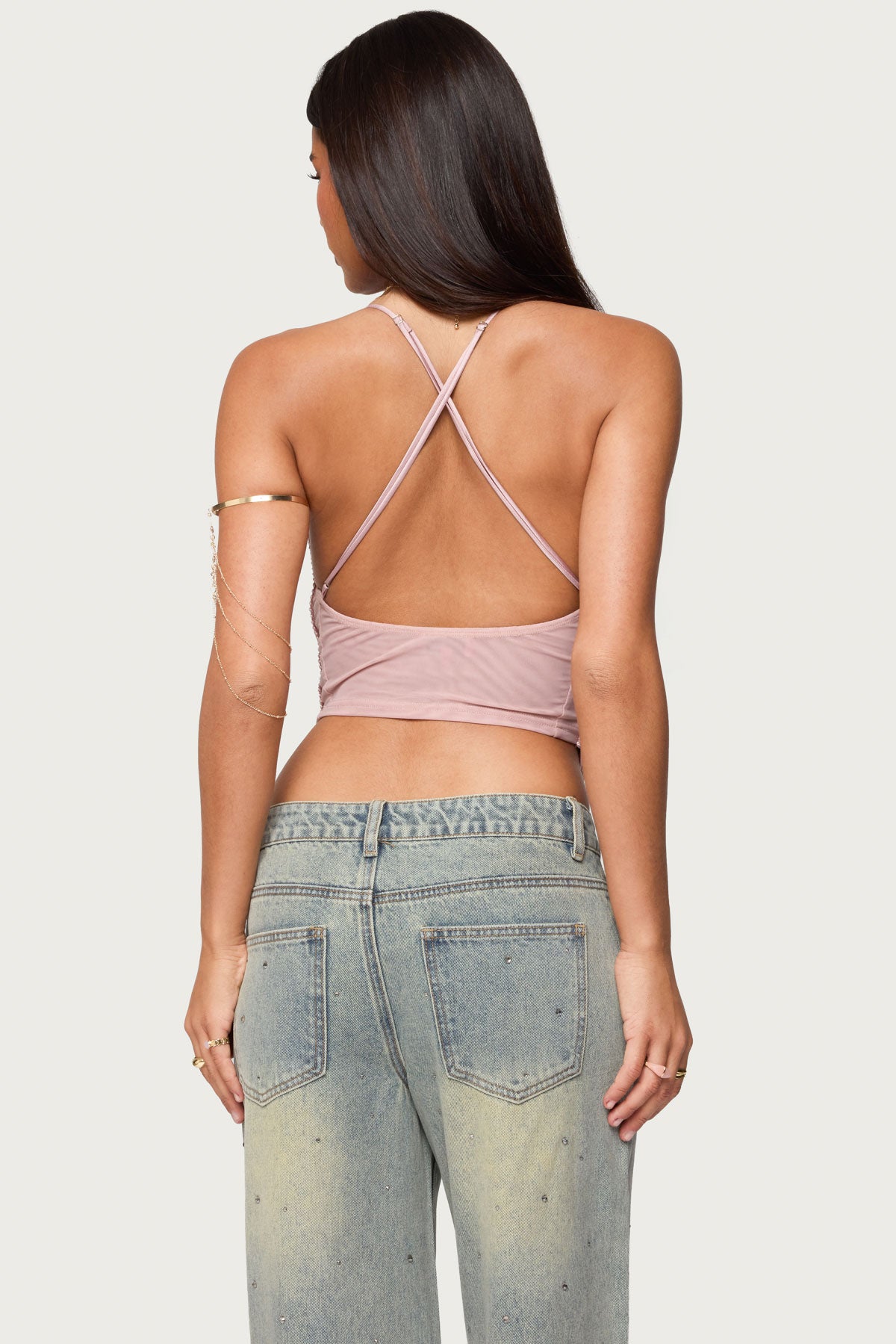 Elenie Fringed Cowl Neck Top - Image 5