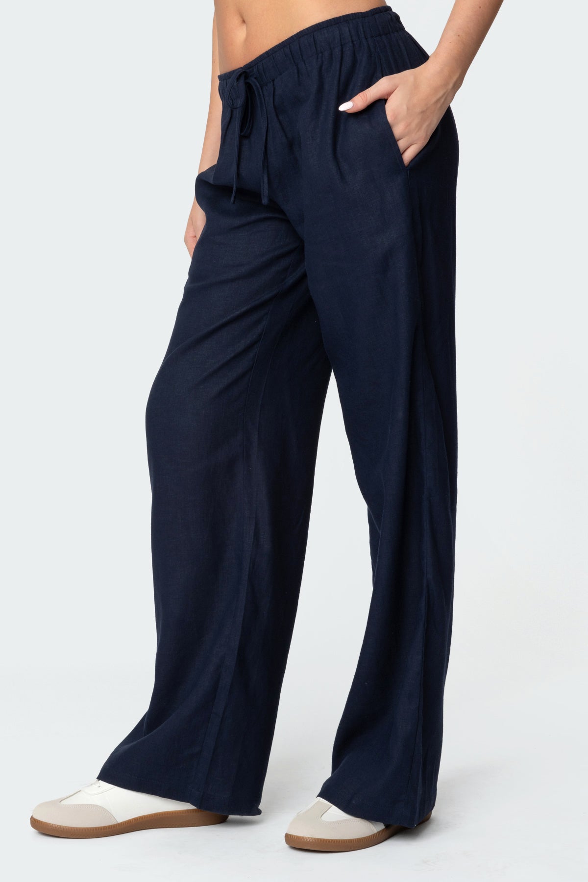 Yasmine Linen Look Pants - Image 4