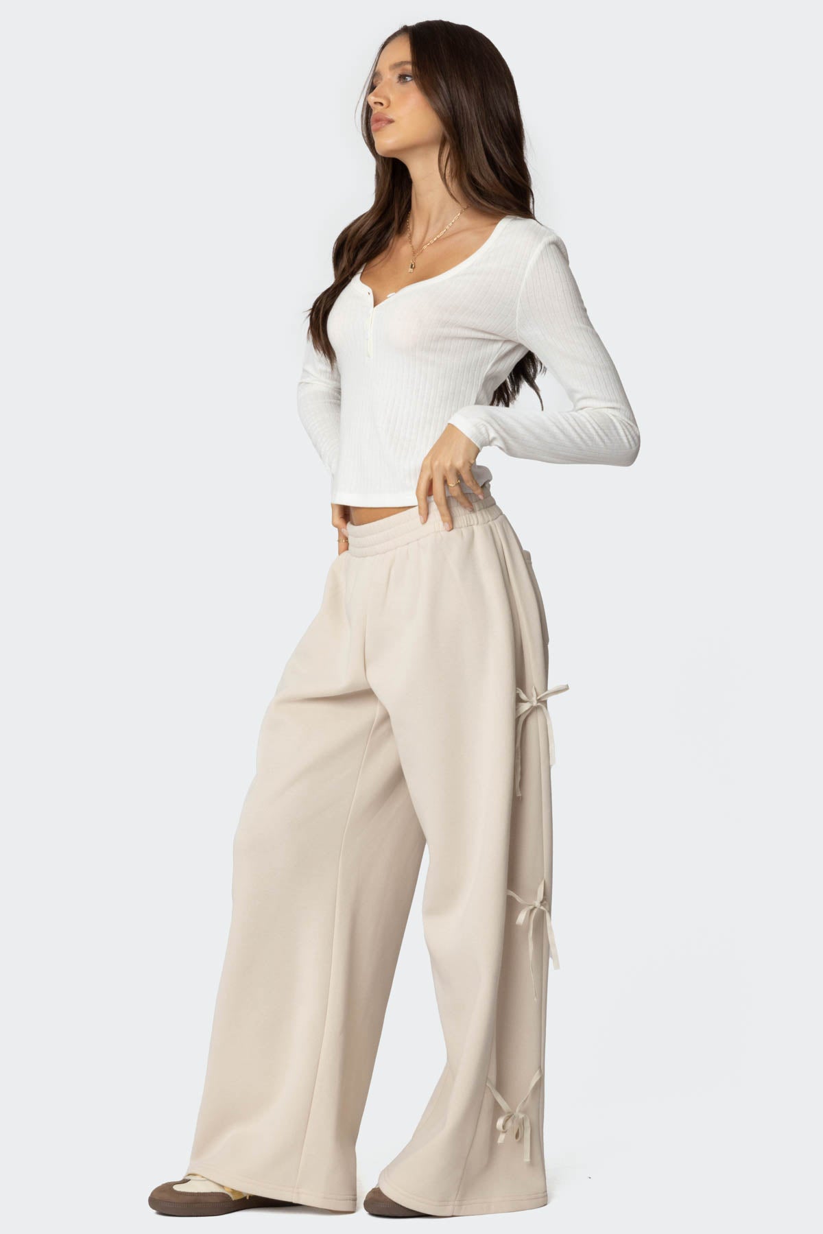 Claudette Baggy Ribbon Sweatpants - Image 4