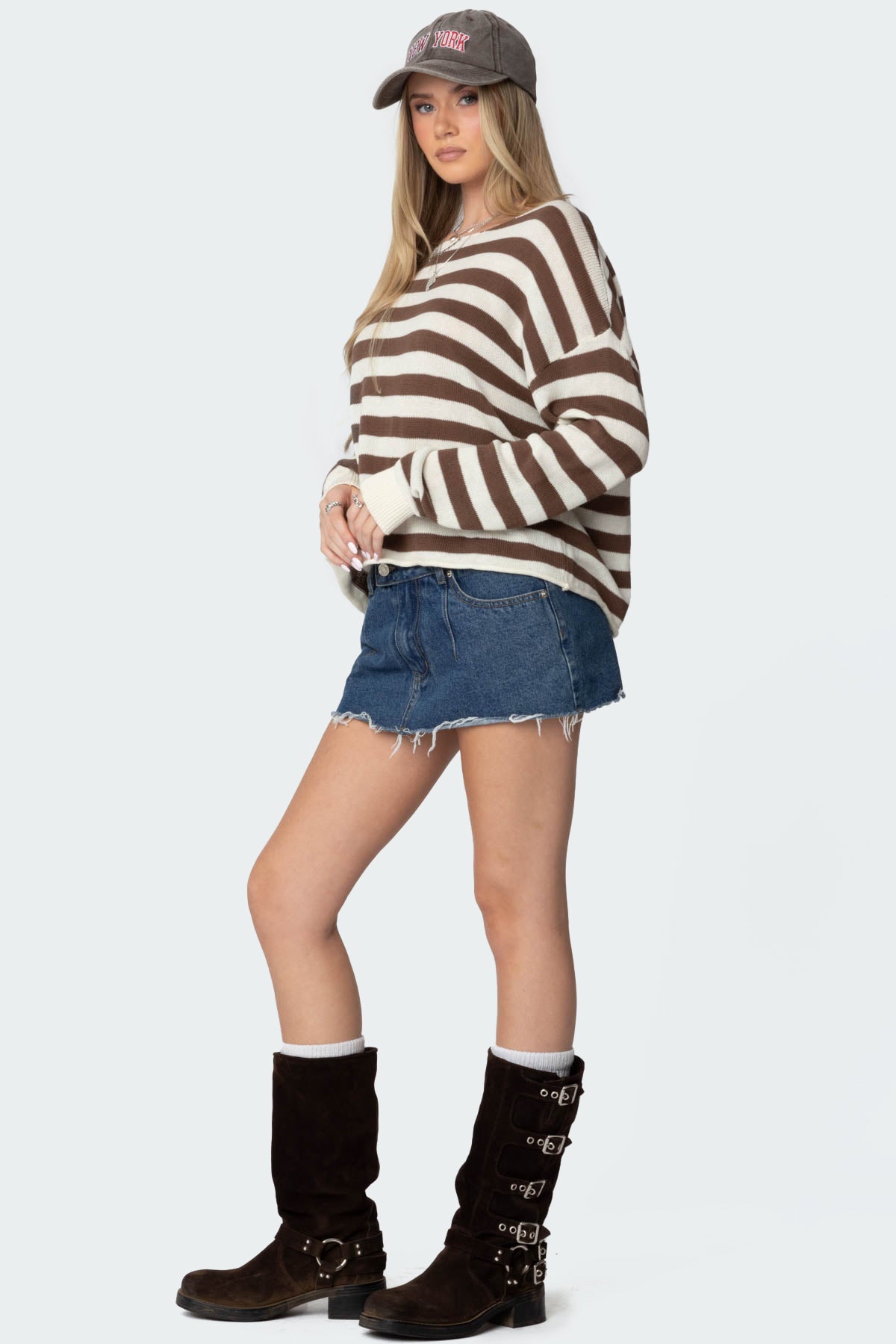 Anney Oversized Striped Sweater - Image 5