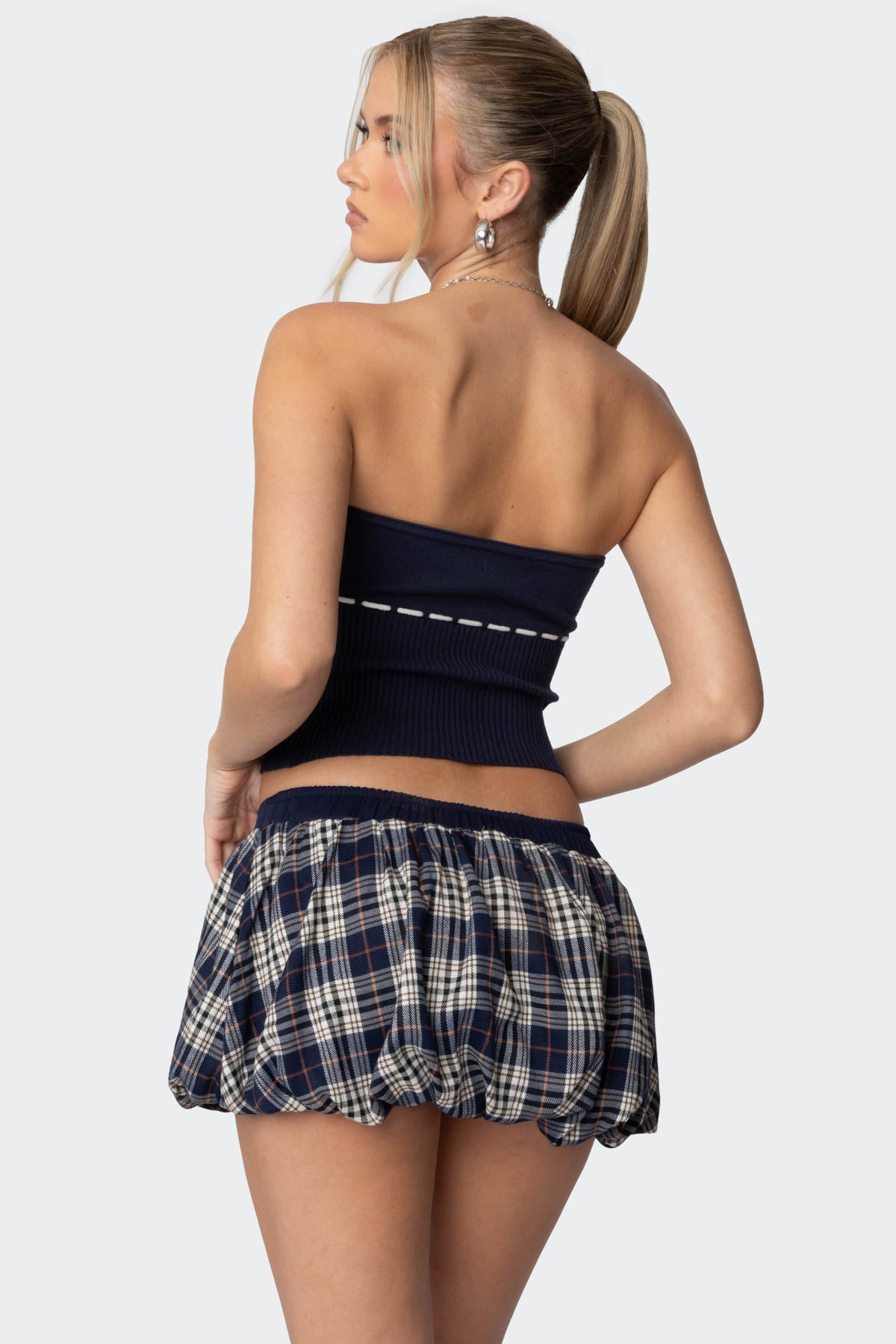 Elsie Knitted Tie Tube Top - Image 5