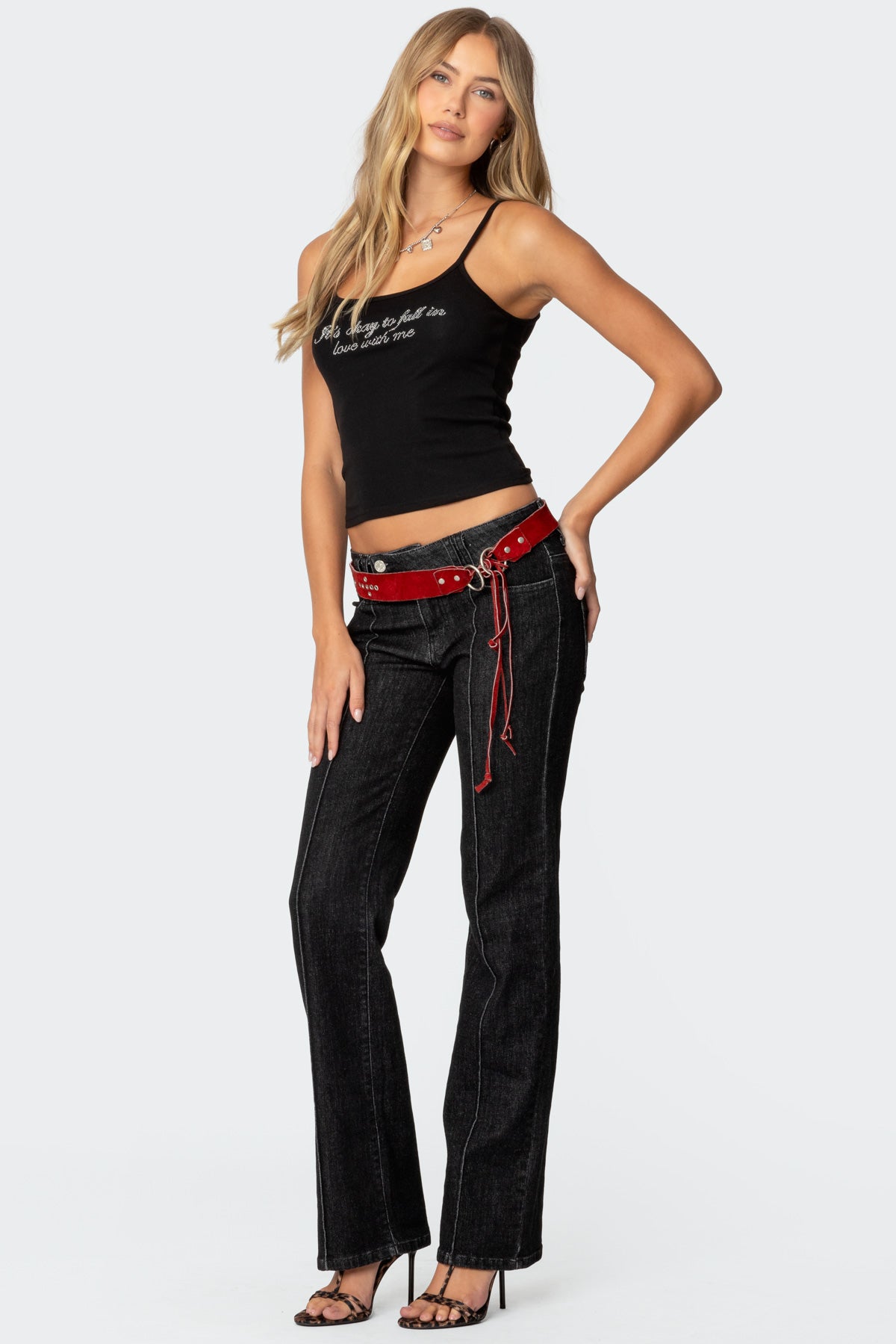 Avril Boot Cut Low Rise Jeans - Image 3