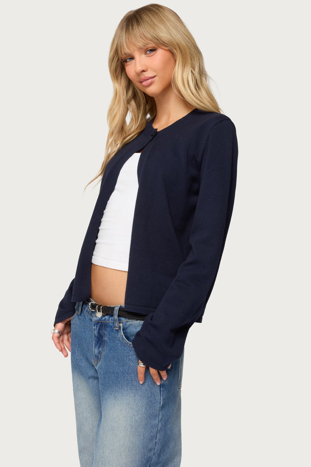 Jenie Split Front Knit Cardigan - Image 3