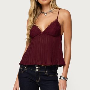 Rhian Lacey Pleated Babydoll Top