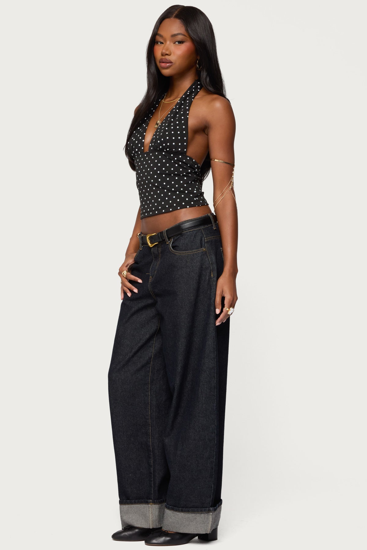 Blaire Polka Dot Halter Top - Image 5