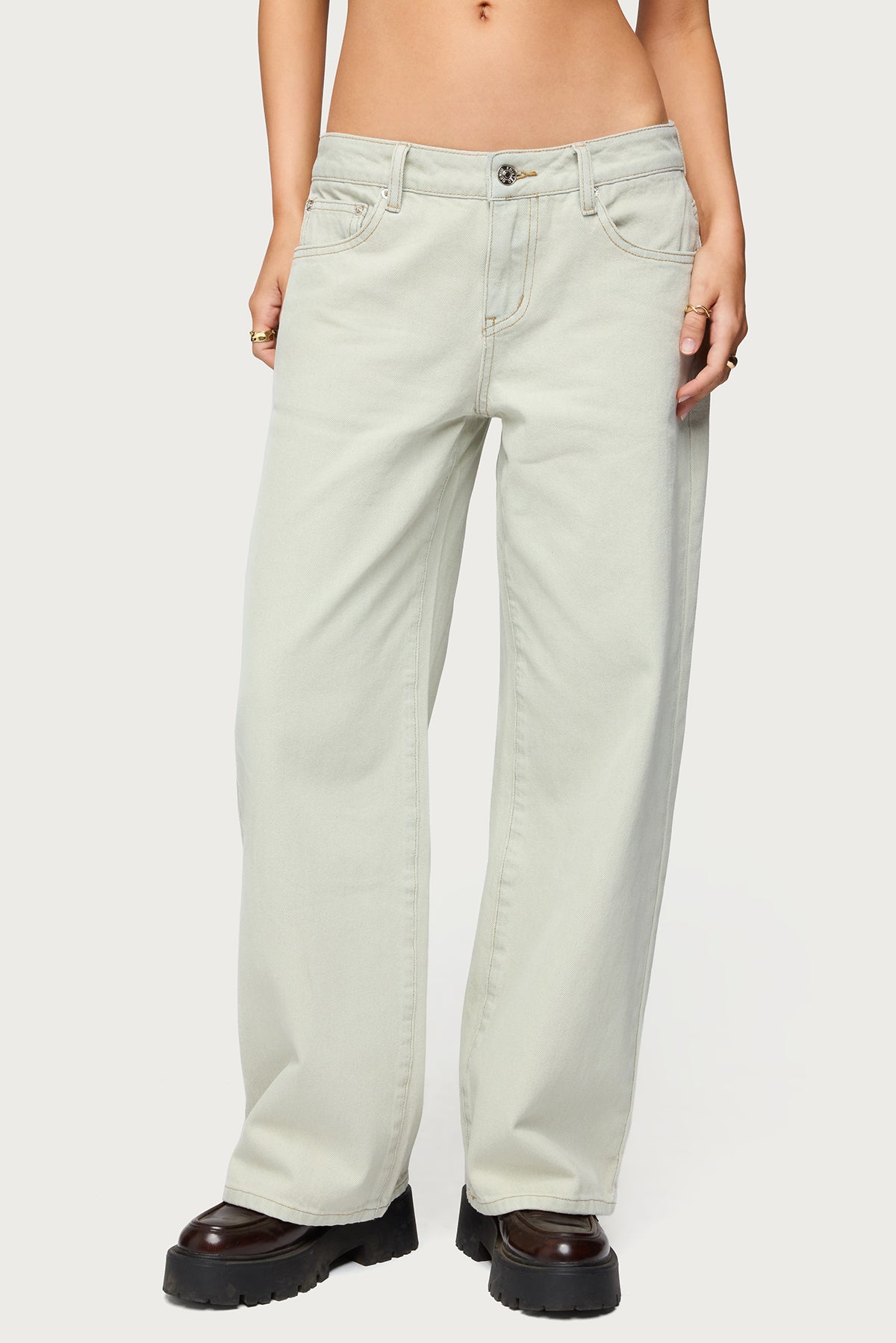 Petite Raelynn Washed Low Rise Jeans - Image 2