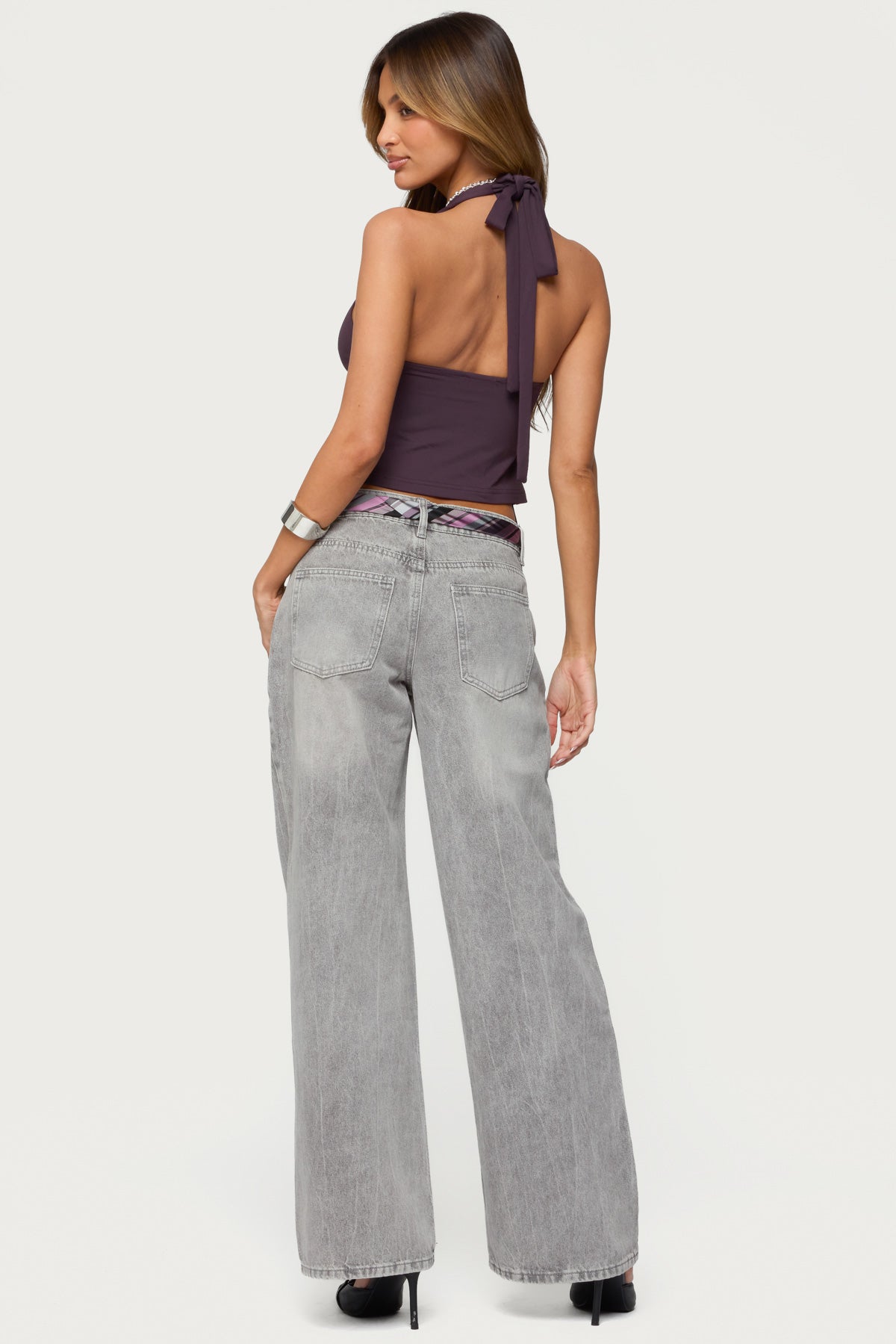 Prima Twisted Split Front Halter Top - Image 2