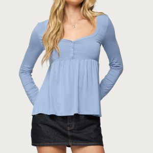Lilla Henley Babydoll Top