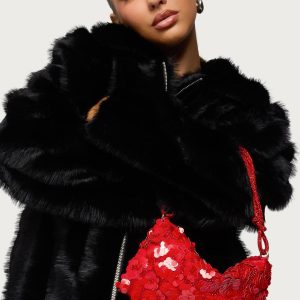 Glam Sequin & Bead Flower Bag