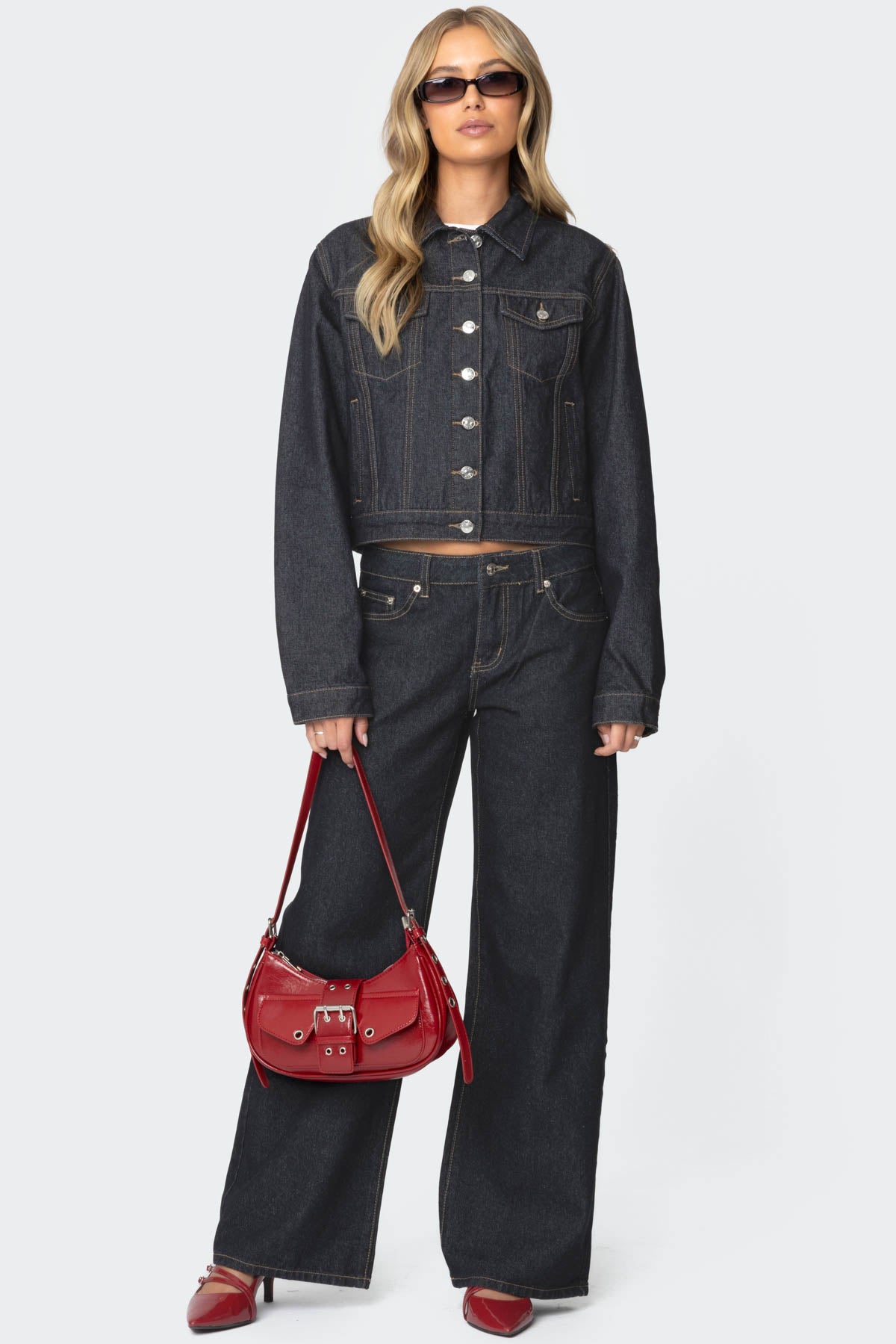 Raelynn Washed Low Rise Jeans - Image 4