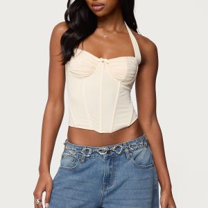 Abigail Ruched Halter Corset