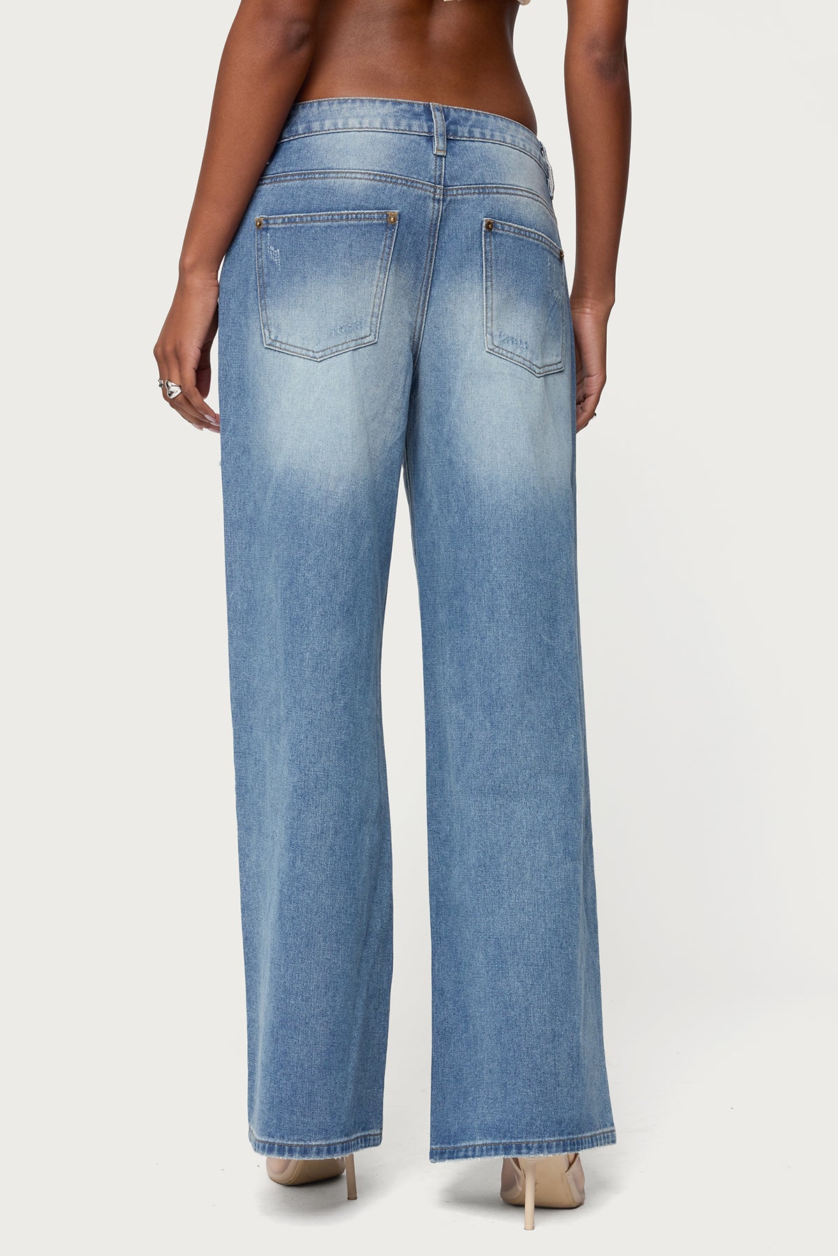 Frye Distressed Low Rise Jeans - Image 5