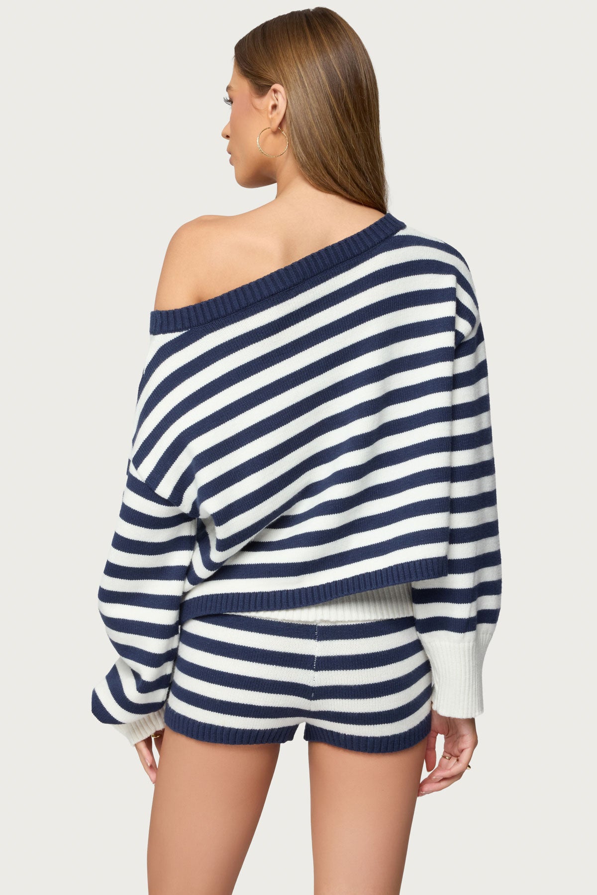 Saphi Striped Oversized Knit Sweater - Image 5
