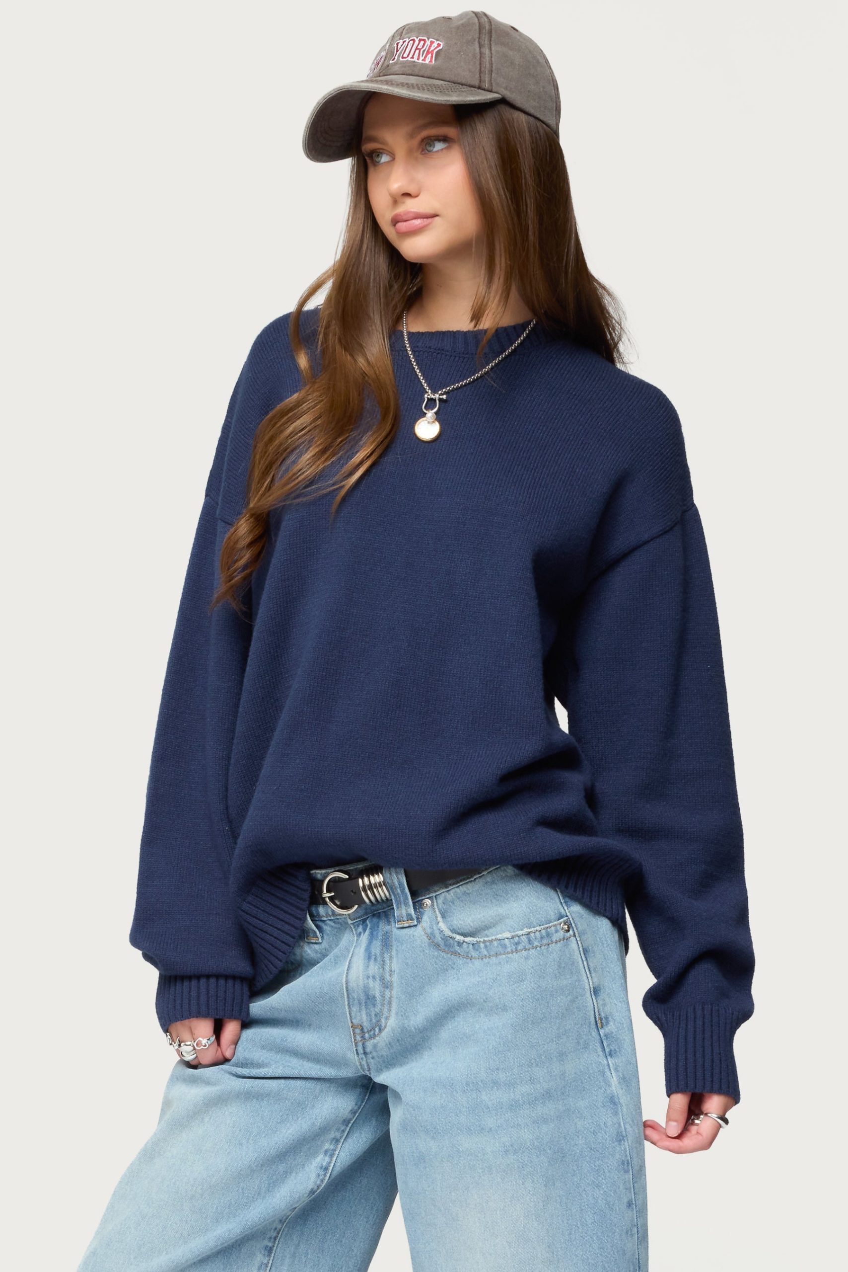 Priscila Oversized Crewneck Sweater - Image 3
