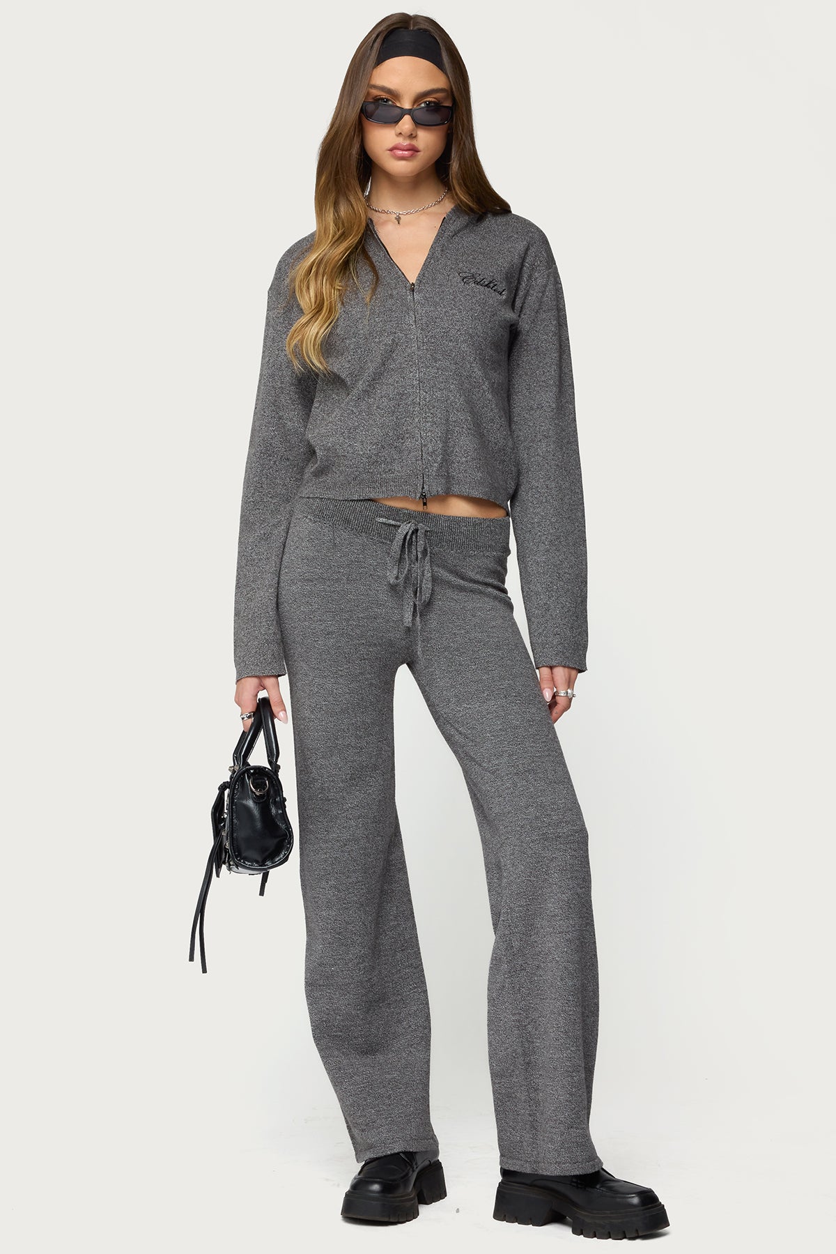 Ayah Knit Zip Up Hoodie - Image 2