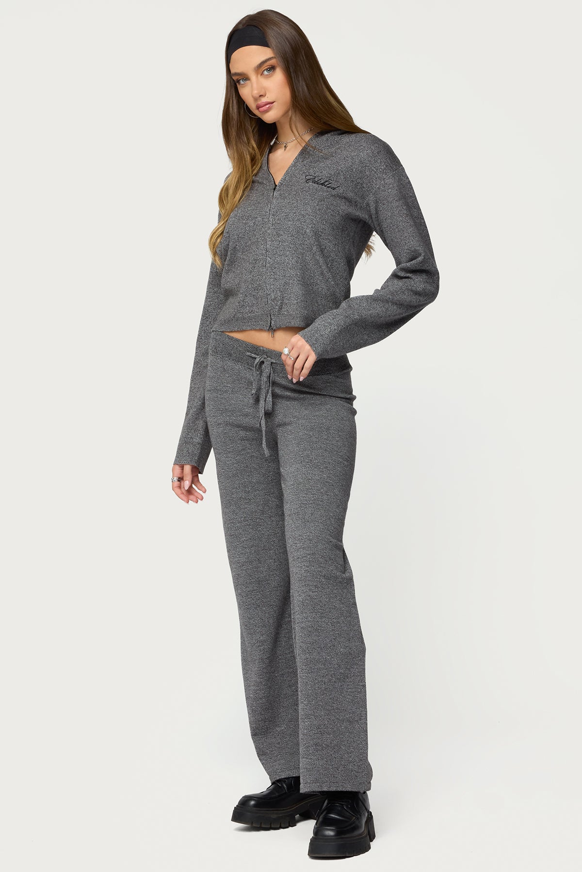 Ayah Knit Zip Up Hoodie - Image 4