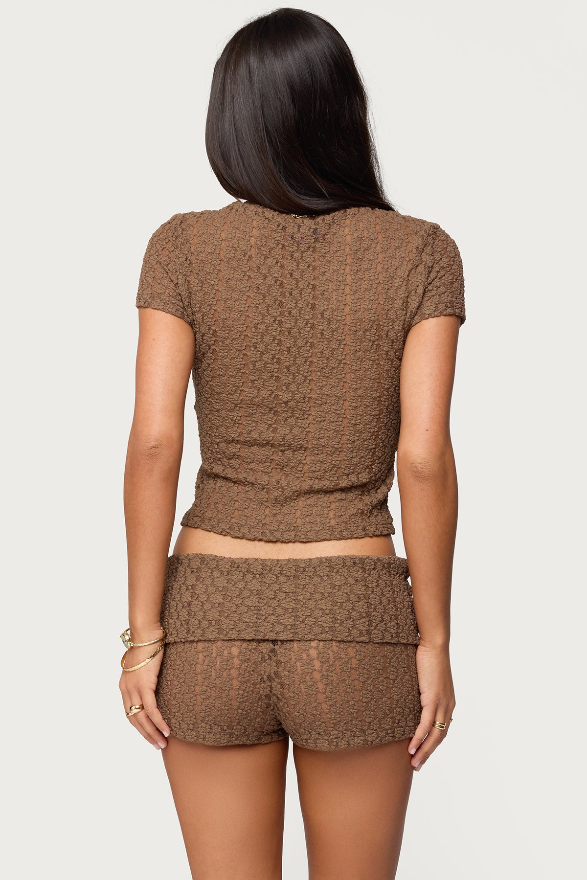 Rye Sheer Textured T Shirt - Image 5