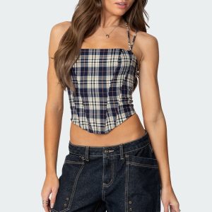 Leon Plaid Corset