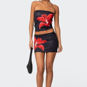 Tiger Blossom Mini Skirt