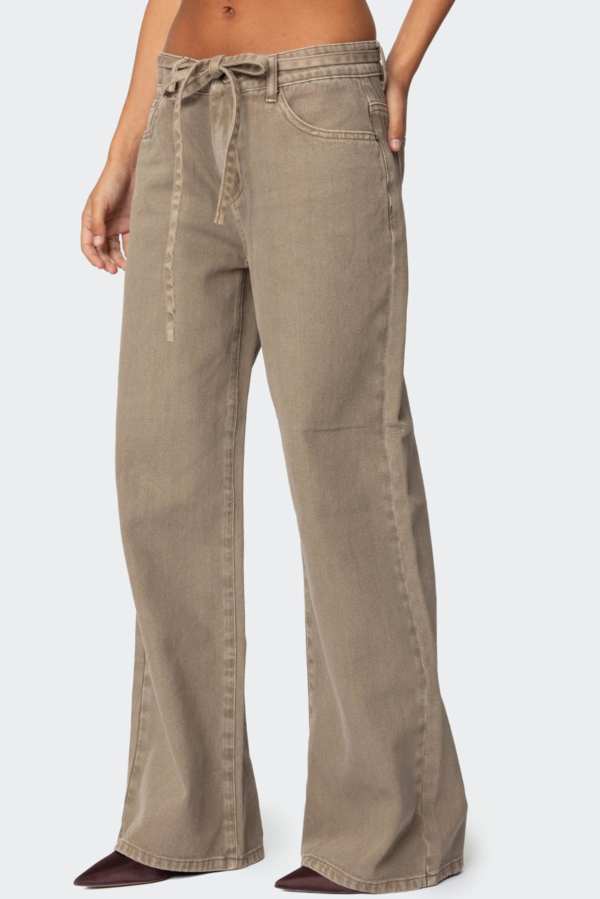 Hudson Oversized Tie Belt Jeans - Image 3