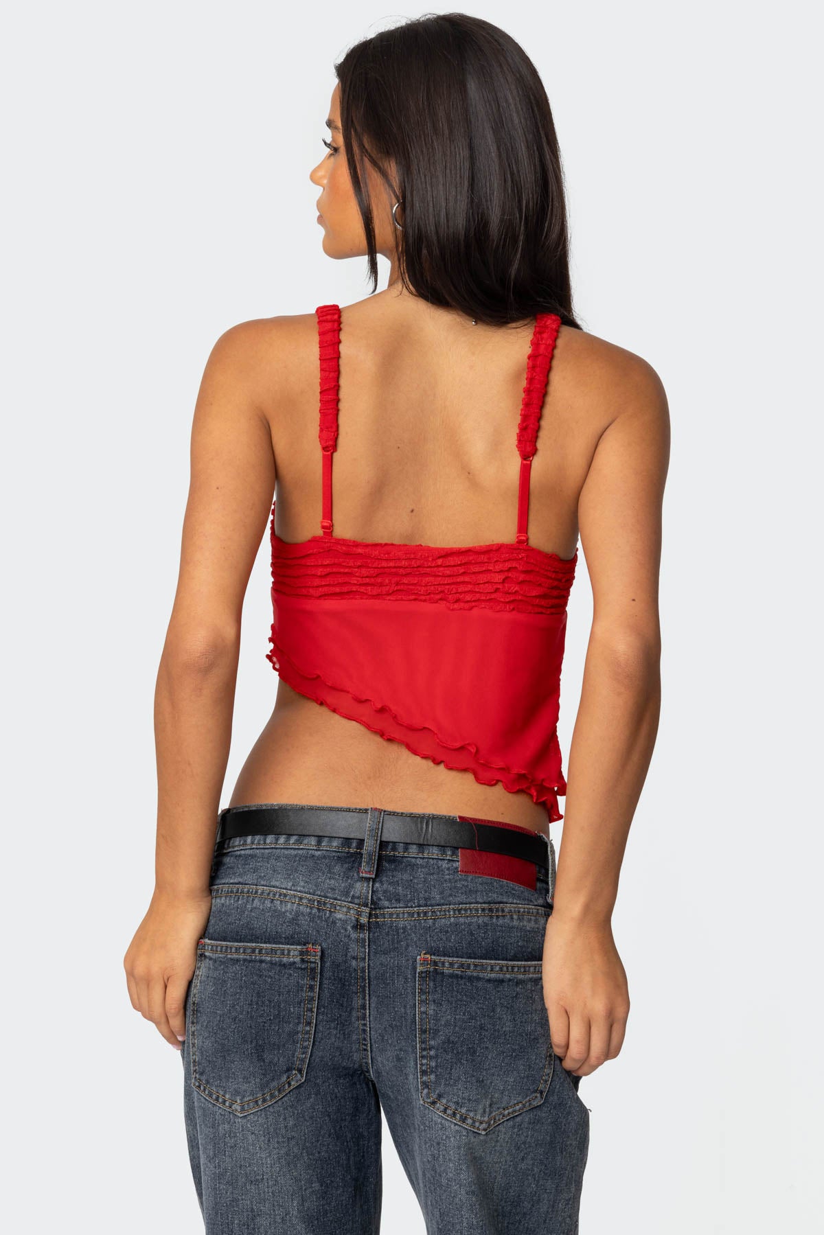 Ruffled Asymmetric Tank Top - Image 5