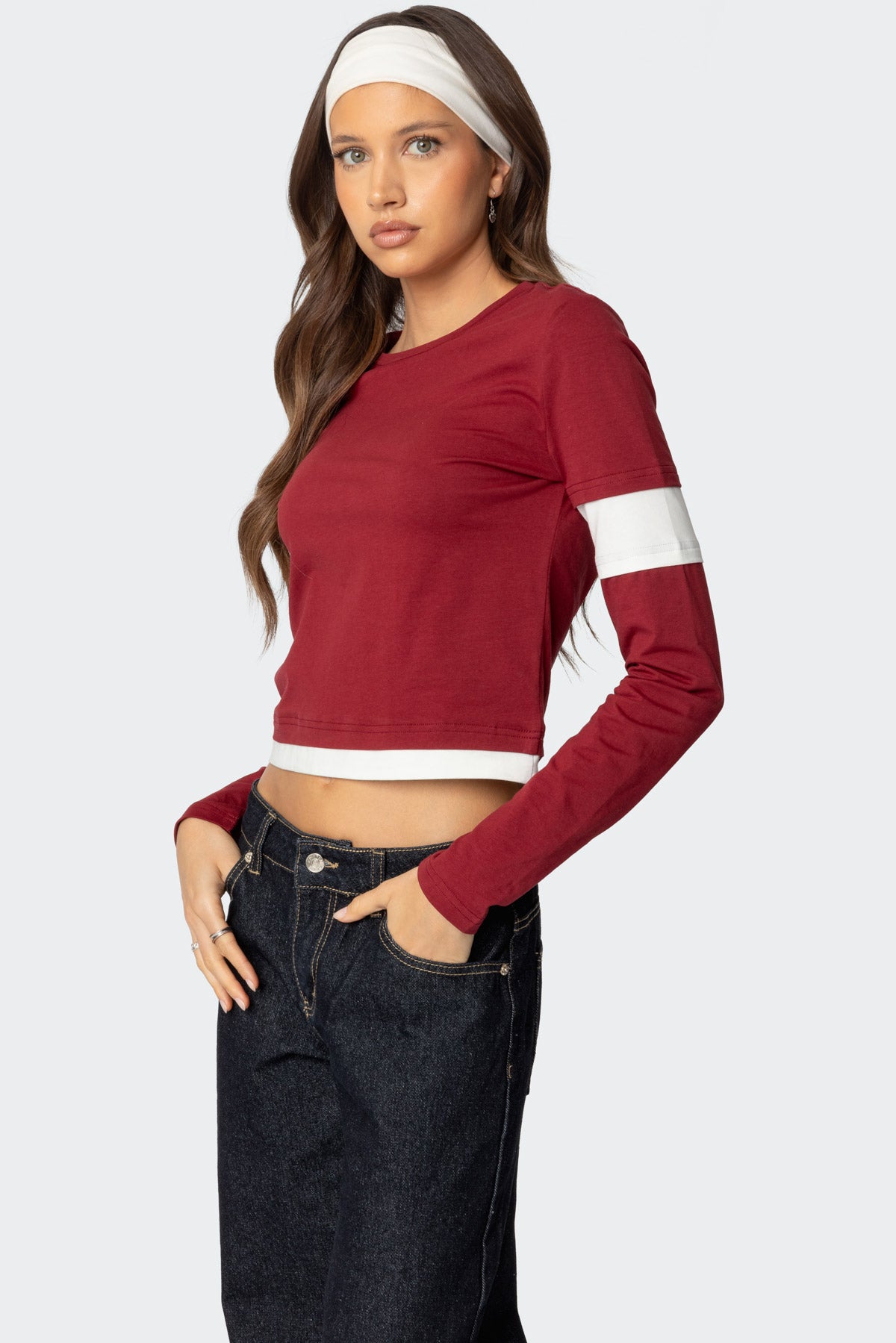 Paula Layered Long Sleeve T Shirt - Image 3