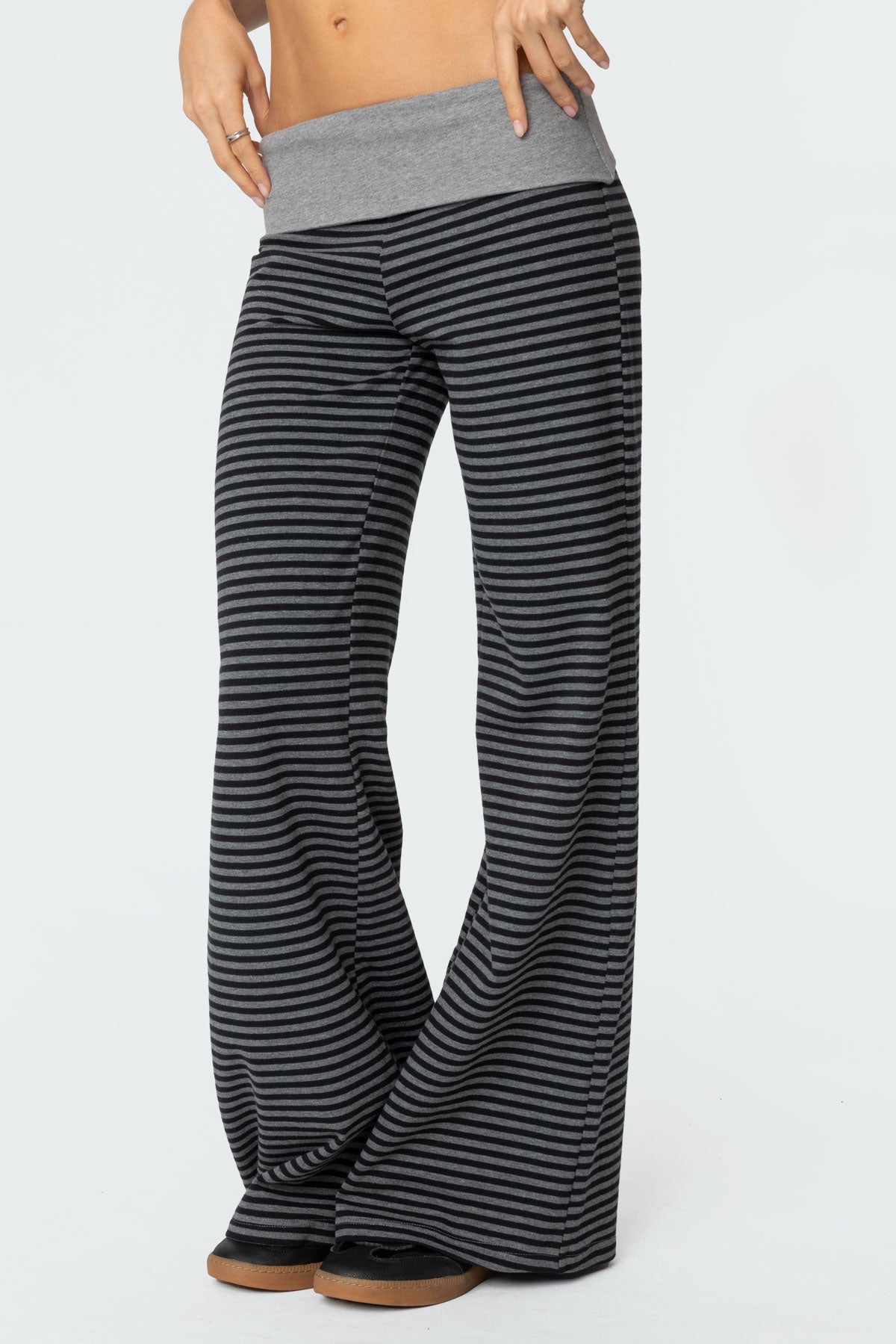 Meggy Striped Fold Over Pants - Image 4