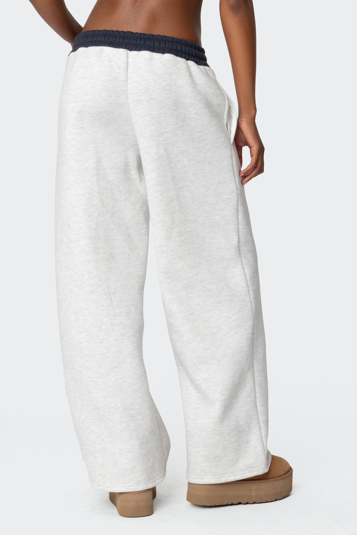Edikted Contrast Embroidered Sweatpants - Image 5