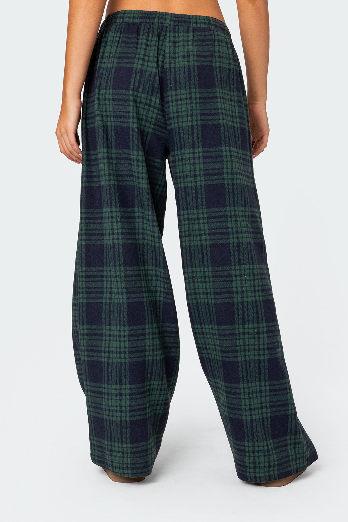 Lounge Around Plaid Wide Leg Pants - Image 4