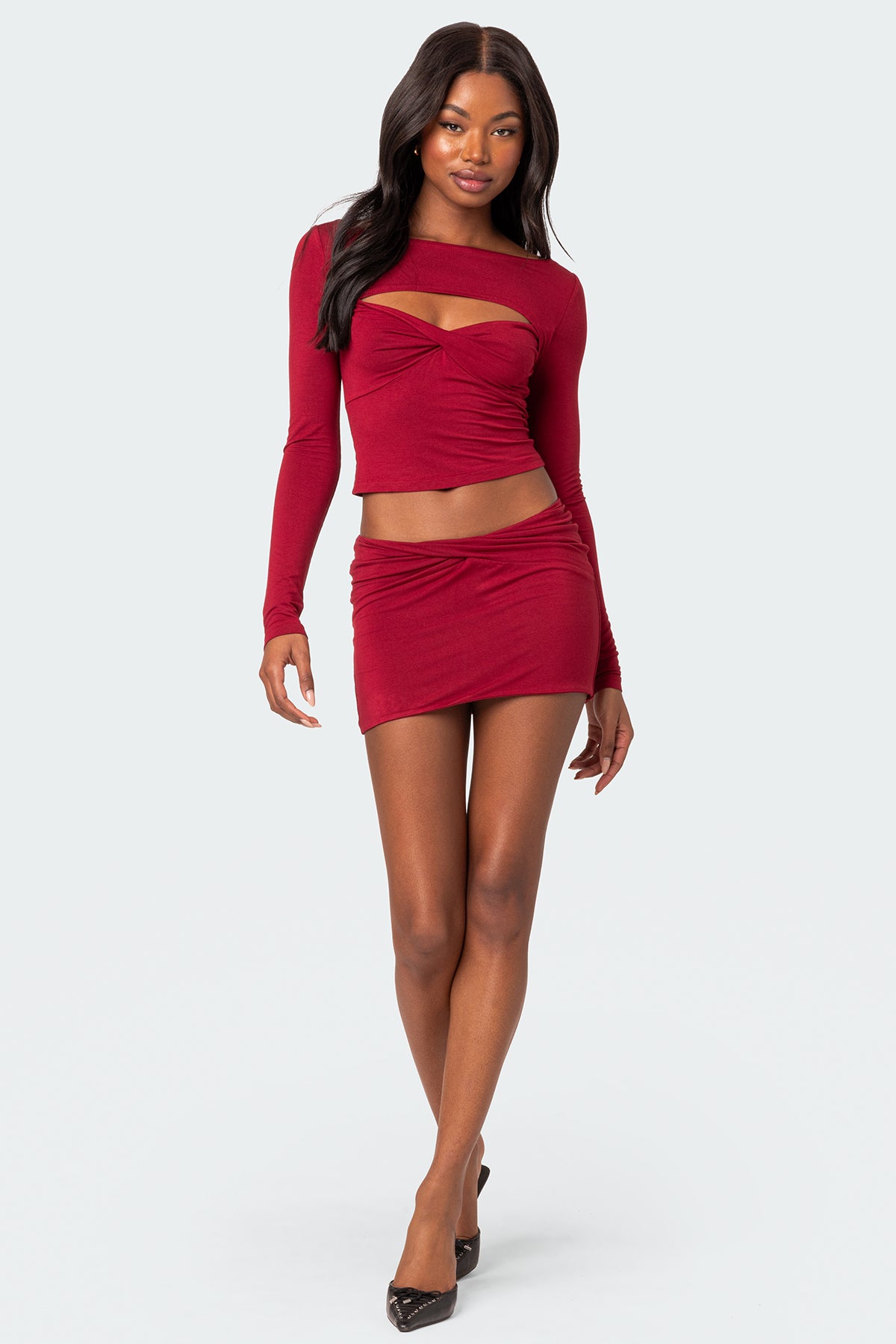 Lara Cut Out Twist Front Top - Image 5