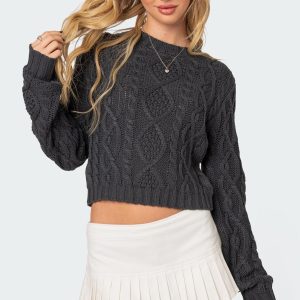 Poppy Cable Knit Sweater