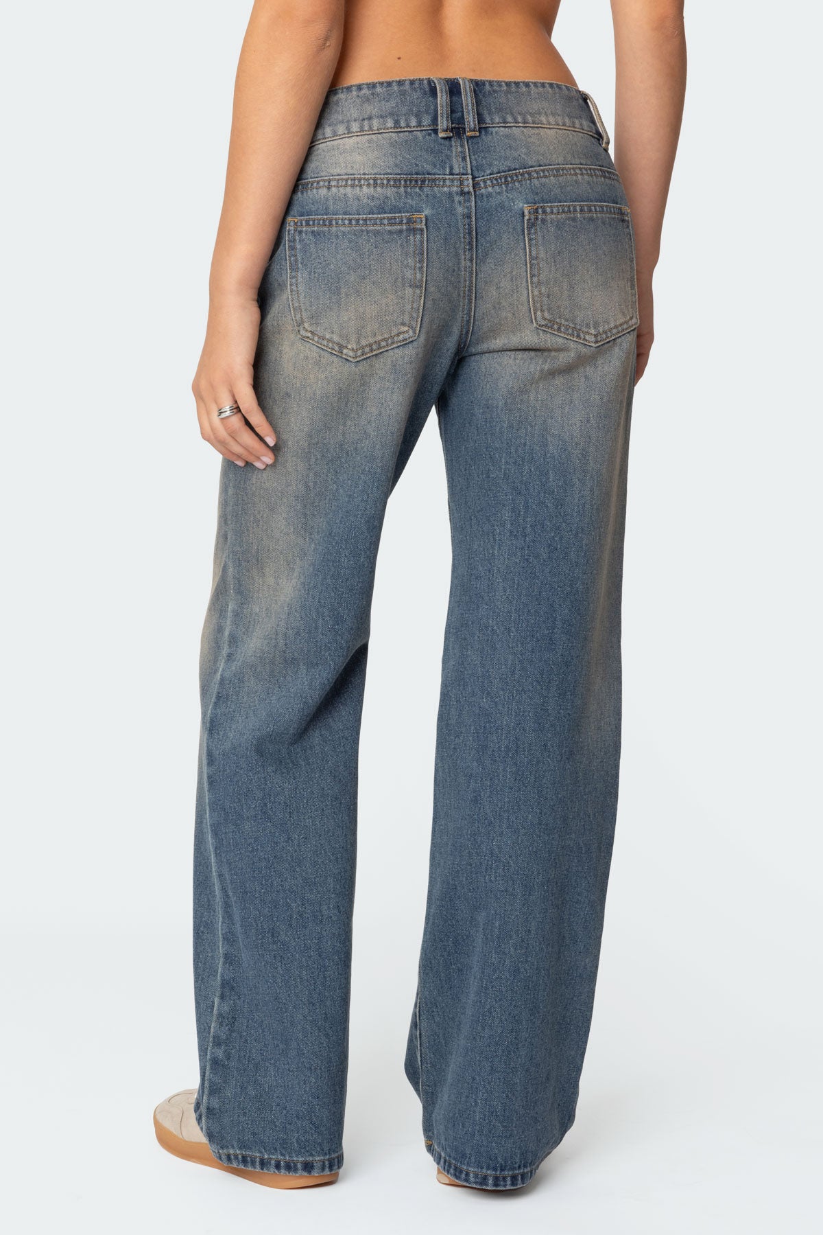 Jesi Low Rise Washed Jeans - Image 5