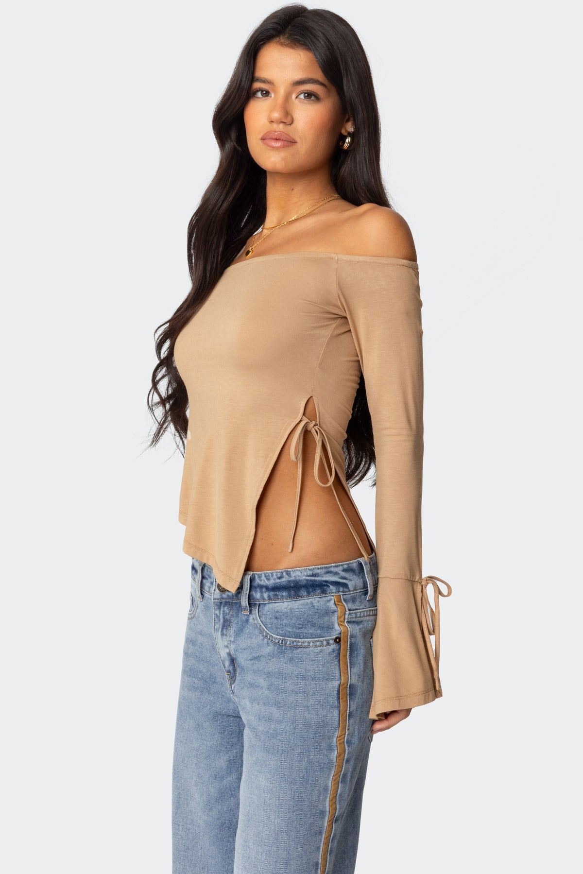 Jeni Asymmetric Off Shoulder Top - Image 3