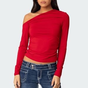 Ronnie Asymmetric Long Sleeve Top