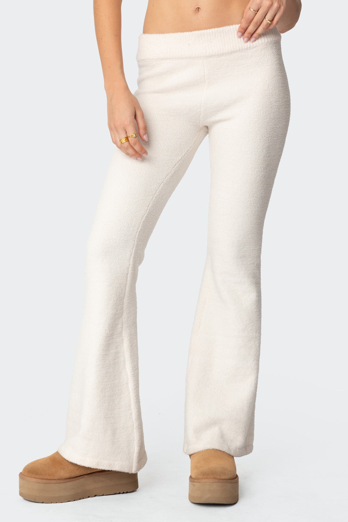 Plush Flared Pants - Image 2