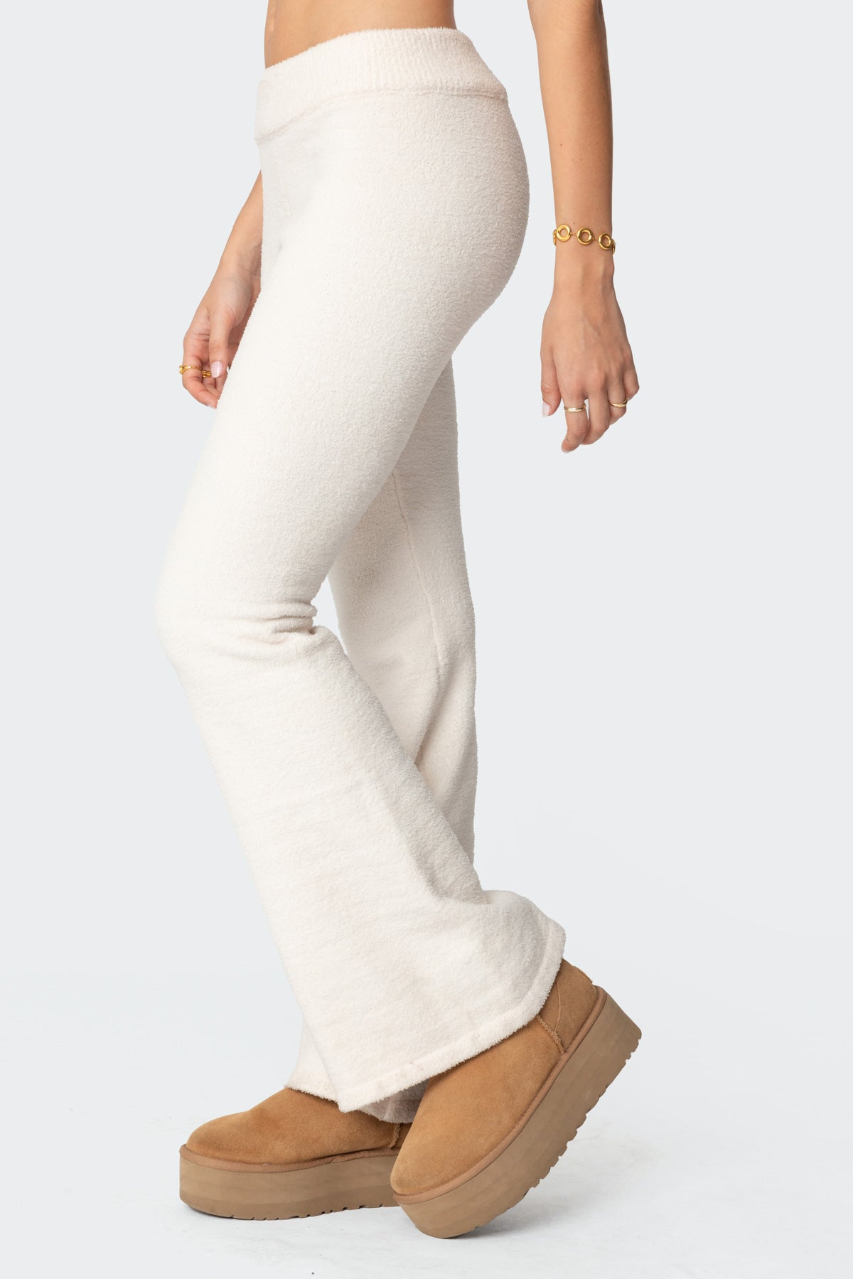 Plush Flared Pants - Image 4