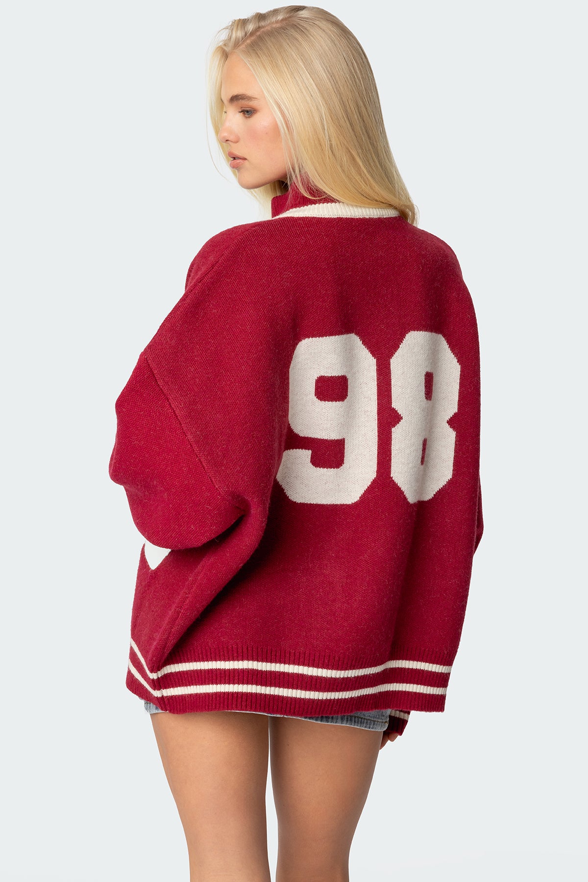 98 Varsity Zip Up Sweater - Image 3