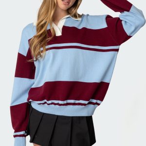 Kian Striped Polo Sweater
