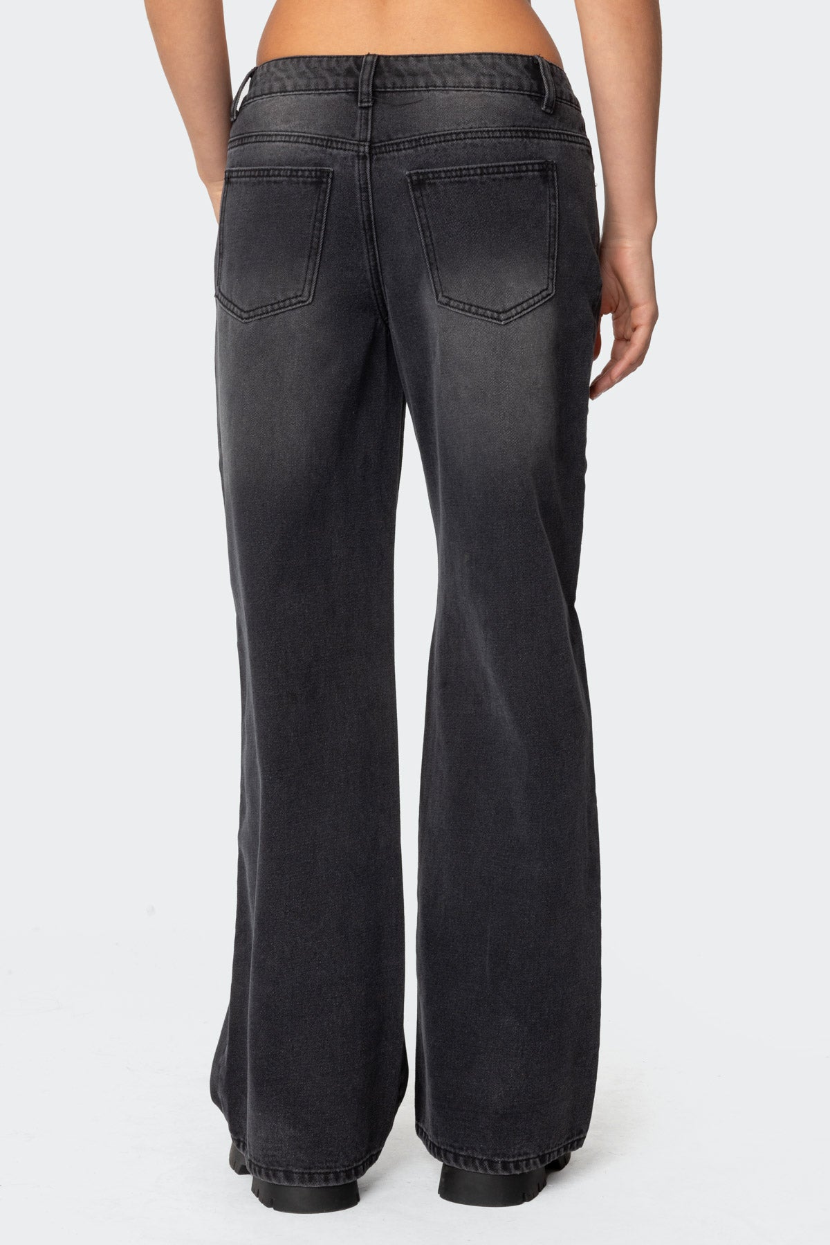 Grommet Low Rise Baggy Jeans - Image 5