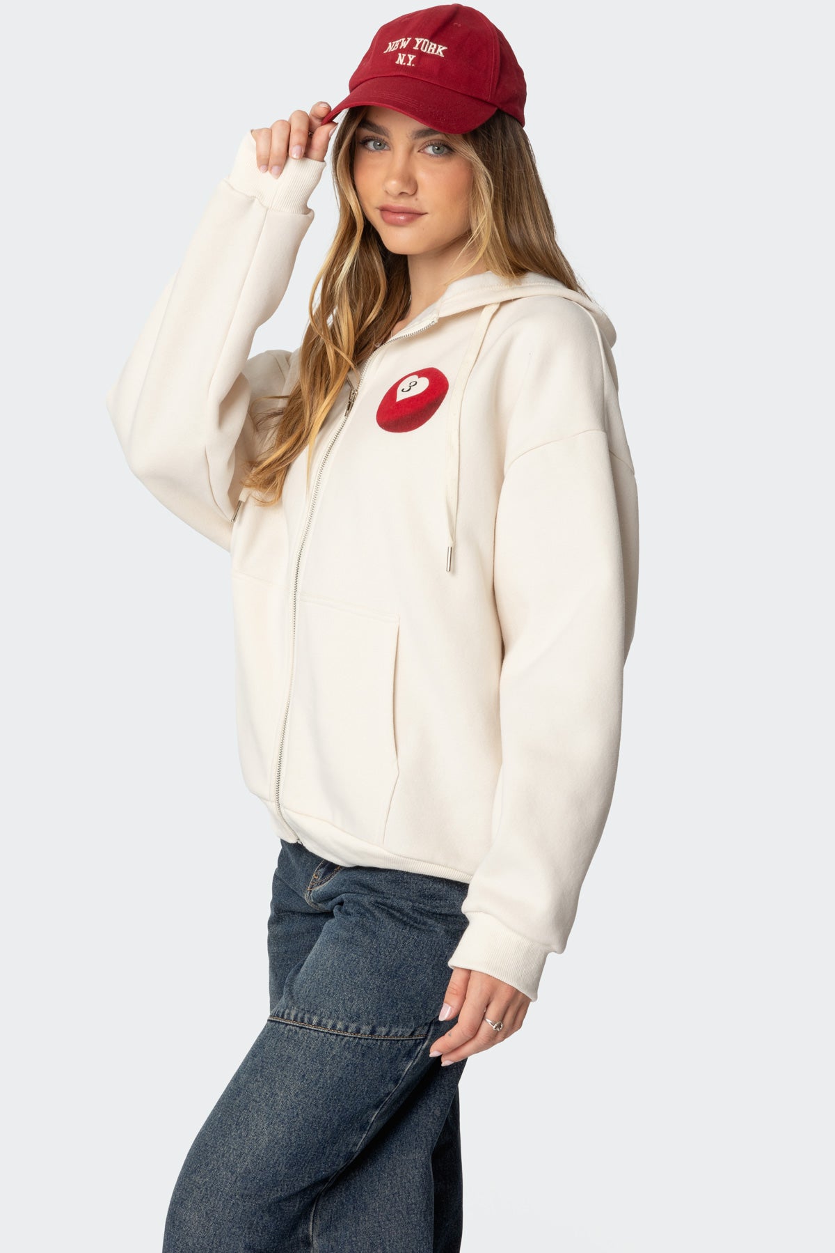 Magic 3 Oversized Zip Up Hoodie - Image 4
