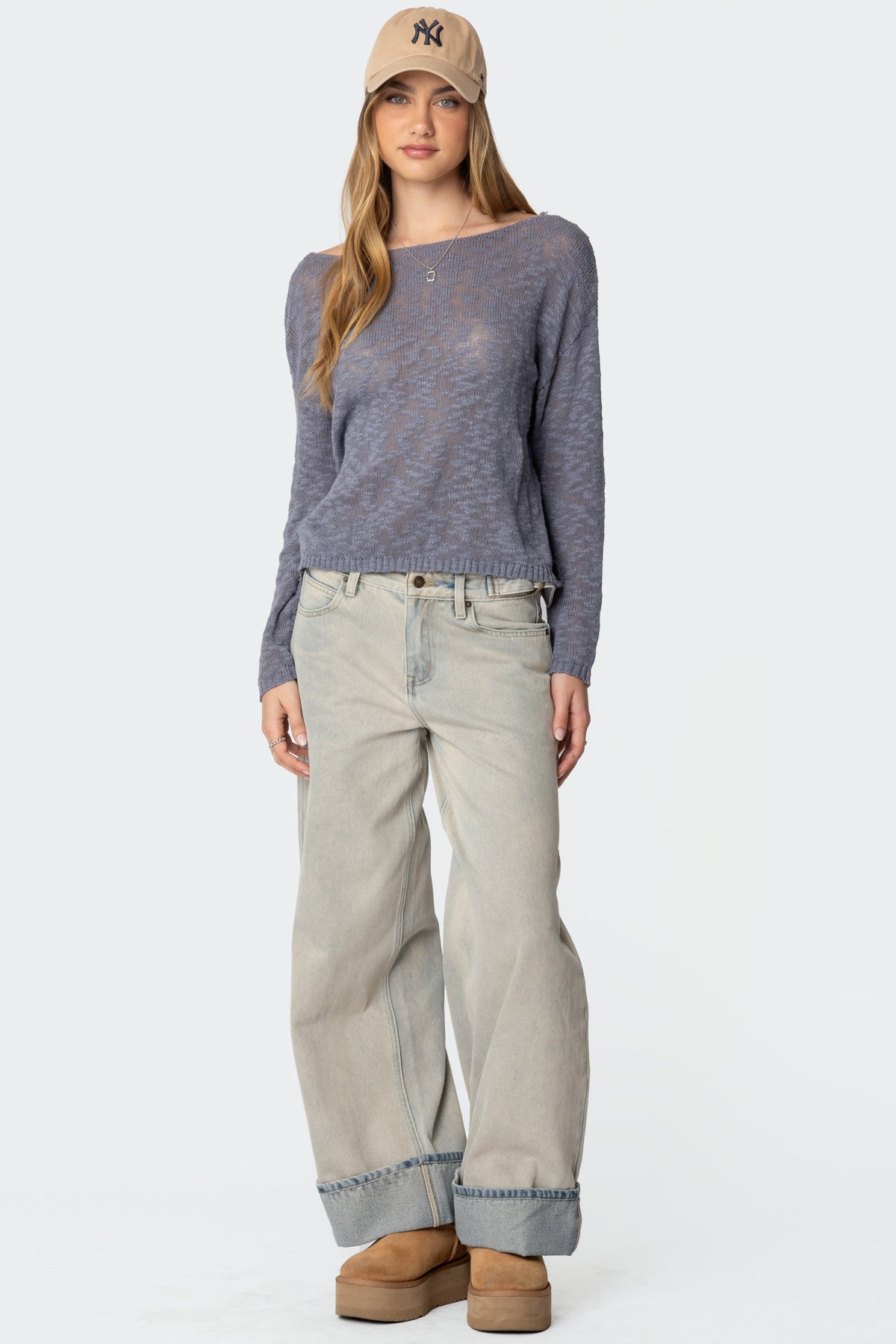 Bri Oversized Boat Neck Sweater - Image 2