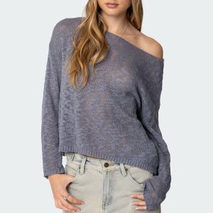 Bri Oversized Boat Neck Sweater