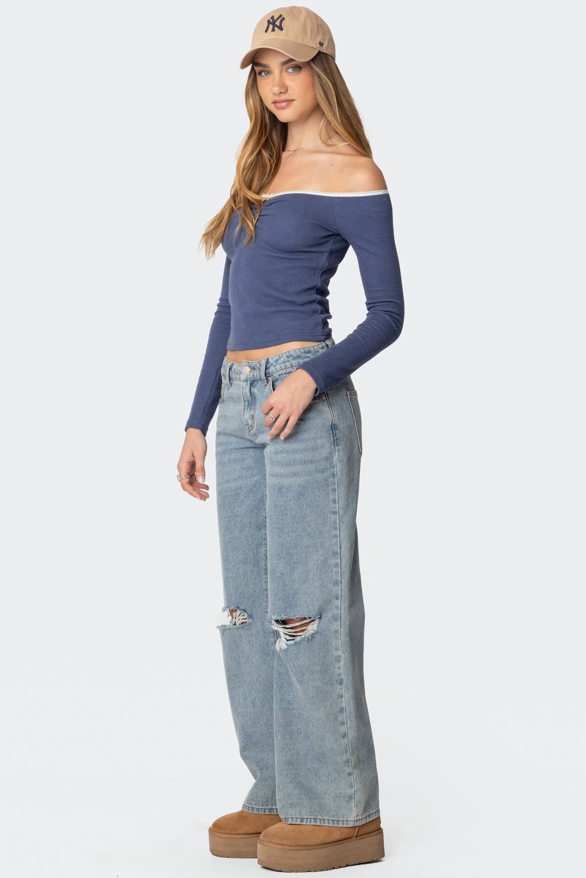 Tal Ruched Off Shoulder Top - Image 3