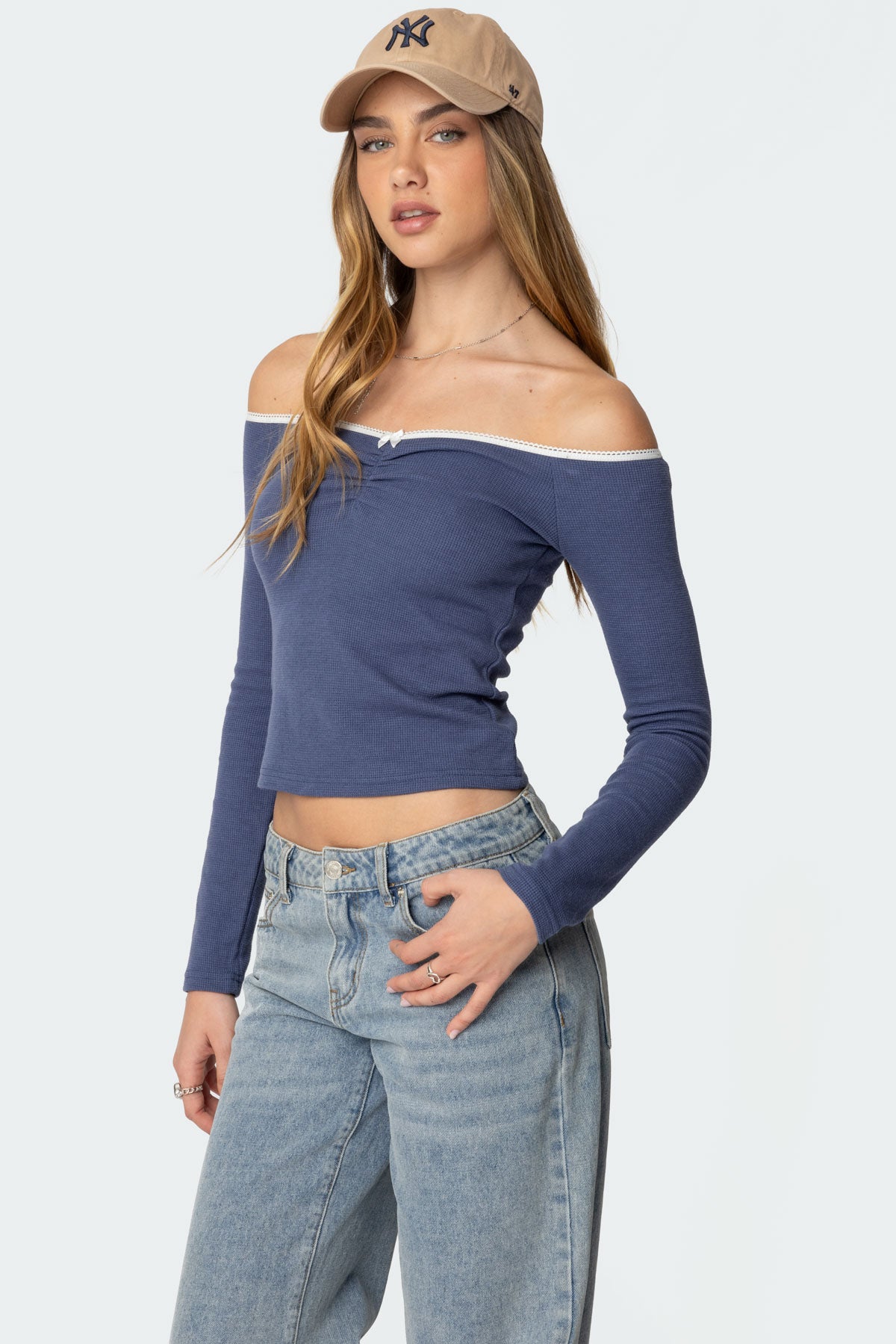 Tal Ruched Off Shoulder Top - Image 5
